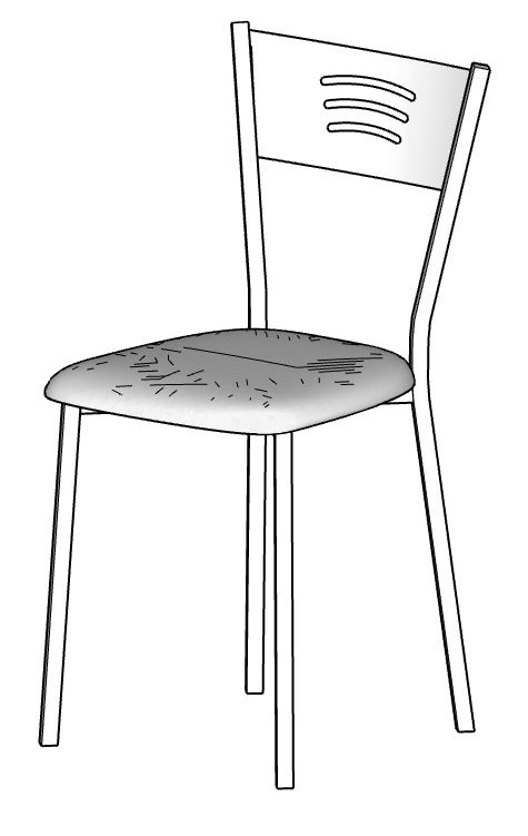 Silla ONDA tap_c  Oferta (Tap.Blanco (Barna), Bast.Alum)