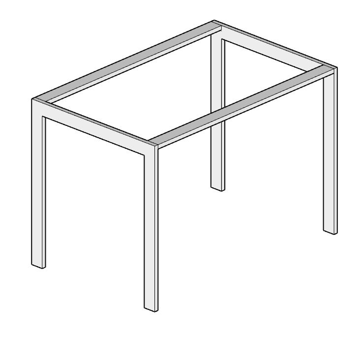Mesa STUDIO 120x080 Sin Tapa